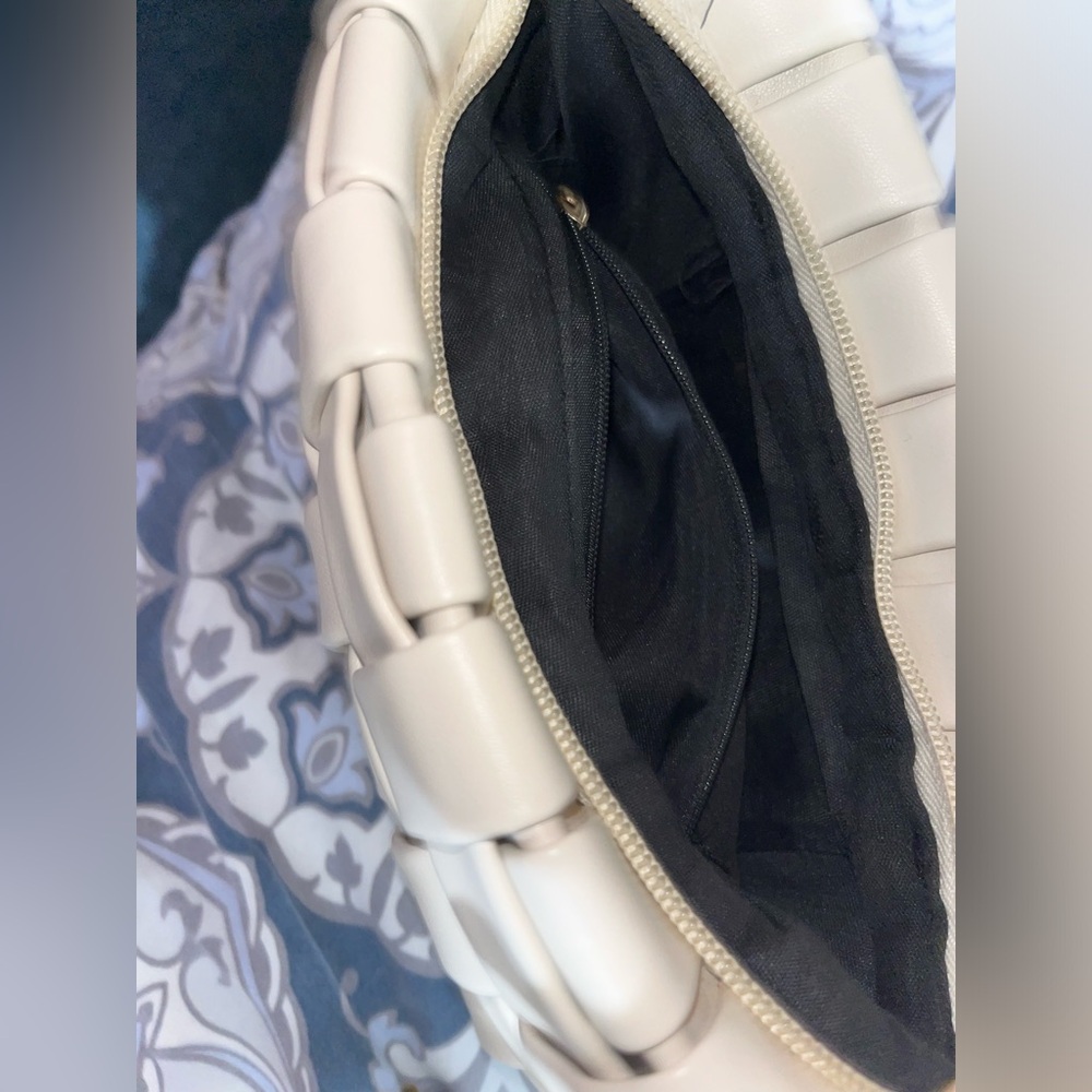 Off white/ Mini clutch. Hollow enough to fit keys lipstick lipgloss debit/credit